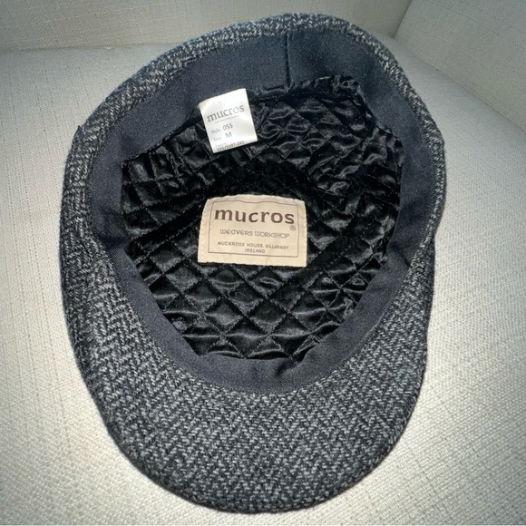 Mucros Weavers 100% Wool Trinity Cap Size M Ireland Newsboy/Cabbie Cap - Picture 6 of 8